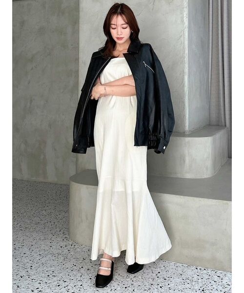 dazzlin(ダズリン)の「ショートコンビタイトワンピース(ワンピース・レディース・オフホワイト/ベージュ/ブラック・SMALL/MEDIUM/X-SMALL)」の14枚目の写真