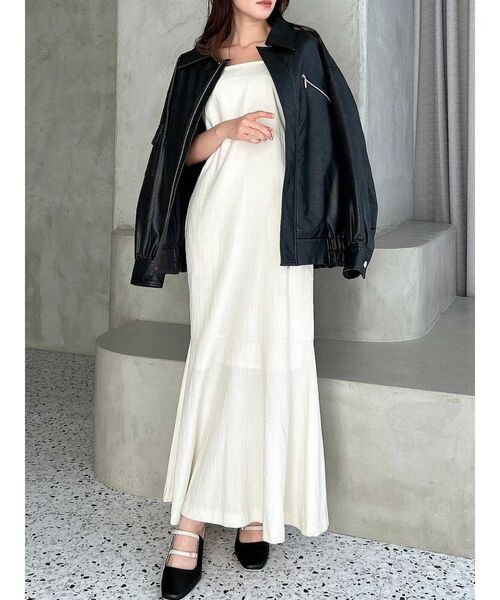 dazzlin(ダズリン)の「ショートコンビタイトワンピース(ワンピース・レディース・オフホワイト/ベージュ/ブラック・SMALL/MEDIUM/X-SMALL)」の16枚目の写真