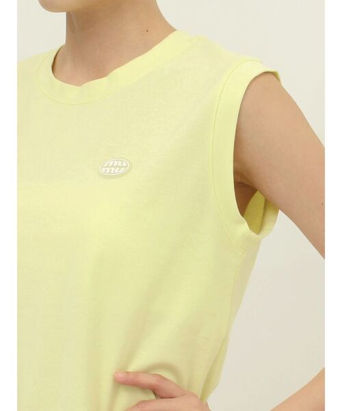 MURUA（ムルーア）の「ロゴノースリーブトップス（タンクトップ・レディース・ホワイト/ライトブルー/ブラック/ネイビー/イエロー・FREE）」の16枚目の写真