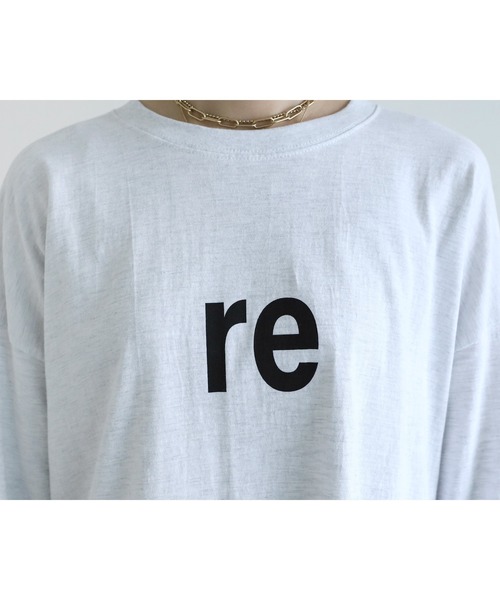 reca（レカ）の「【選べる2タイプ！】大人のワイドスリーブロゴプルオーバー（Tシャツ/カットソー・レディース・ブラック/ナチュラル/ブルー/チャコール/ホワイト系その他/ホワイト・FREE）」の21枚目の写真