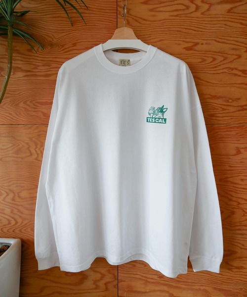 The Endless Summer（エンドレスサマー）の「【WEB / FLAG SHOP限定】TES CAL DINER LONG SLEEVE T /オーバーサイズ・ビッグシルエット・ロンT（Tシャツ/カットソー・メンズ・イエロー/レッド/グリーン/ブルー・SMALL/MEDIUM/LARGE/X-LARGE）」の5枚目の写真
