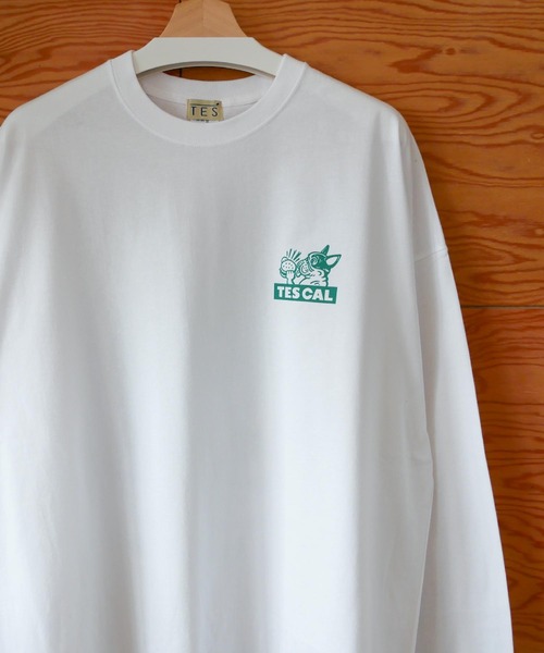 The Endless Summer（エンドレスサマー）の「【WEB / FLAG SHOP限定】TES CAL DINER LONG SLEEVE T /オーバーサイズ・ビッグシルエット・ロンT（Tシャツ/カットソー・メンズ・イエロー/レッド/グリーン/ブルー・SMALL/MEDIUM/LARGE/X-LARGE）」の6枚目の写真