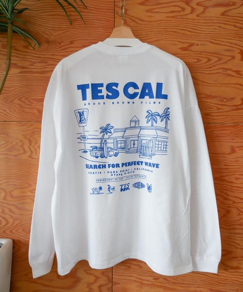 The Endless Summer（エンドレスサマー）の「【WEB / FLAG SHOP限定】TES CAL DINER LONG SLEEVE T /オーバーサイズ・ビッグシルエット・ロンT（Tシャツ/カットソー・メンズ・イエロー/レッド/グリーン/ブルー・SMALL/MEDIUM/LARGE/X-LARGE）」の13枚目の写真