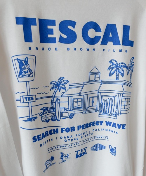 The Endless Summer（エンドレスサマー）の「【WEB / FLAG SHOP限定】TES CAL DINER LONG SLEEVE T /オーバーサイズ・ビッグシルエット・ロンT（Tシャツ/カットソー・メンズ・イエロー/レッド/グリーン/ブルー・SMALL/MEDIUM/LARGE/X-LARGE）」の14枚目の写真