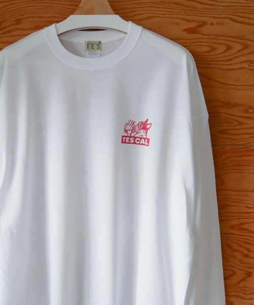 The Endless Summer（エンドレスサマー）の「【WEB / FLAG SHOP限定】TES CAL DINER LONG SLEEVE T /オーバーサイズ・ビッグシルエット・ロンT（Tシャツ/カットソー・メンズ・イエロー/レッド/グリーン/ブルー・SMALL/MEDIUM/LARGE/X-LARGE）」の21枚目の写真