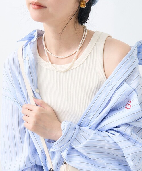 FREAK'S STORE（フリークスストア）の「リブ アメスリタンクトップ（タンクトップ・レディース・ネイビー/グレー/オフホワイト/ブラック/その他・フリー）」の22枚目の写真