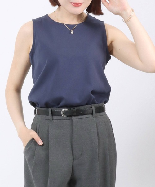 セール】スムースコットン クルーネックタンクトップ レディース