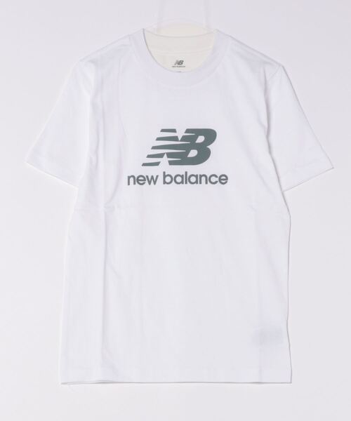 【新品】new balance セットアップシャツ ホワイト ニューバランス（new balance）吸水速乾 スウェット風ショート