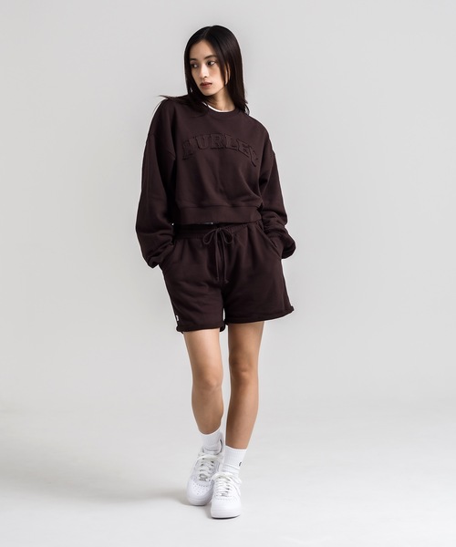 【Hurley:ハーレー】W TERRY ICON SHORTS レディーススウェットショーツ 吸汗速乾（スウェットパンツ）｜Hurley （ハーレー）