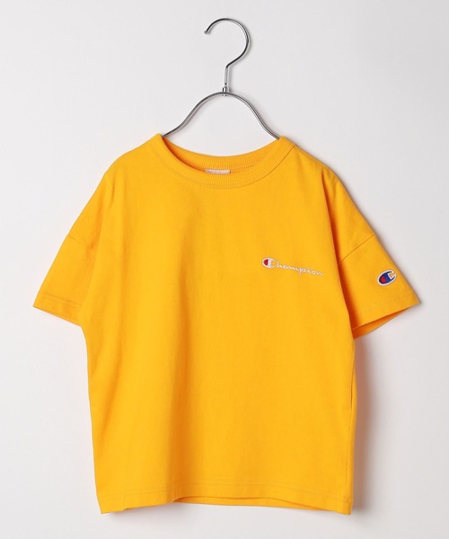Champion（チャンピオン）の「【Champion(チャンピオン)】ルーズフィットショートスリーブT(KIDS)（Tシャツ/カットソー・キッズ・ブラック/グレー/オフホワイト/ブルー/イエロー/グリーン/ネイビー/ターコイズブルー/ピンク・140cm/120cm/130cm/150cm/160cm/110cm）」の8枚目の写真