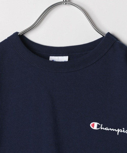 Champion（チャンピオン）の「【Champion(チャンピオン)】ルーズフィットショートスリーブT(KIDS)（Tシャツ/カットソー・キッズ・ブラック/グレー/オフホワイト/ブルー/イエロー/グリーン/ネイビー/ターコイズブルー/ピンク・140cm/120cm/130cm/150cm/160cm/110cm）」の20枚目の写真