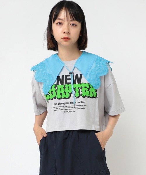 RNA(アールエヌエー)の「E4989 刺繍デタッチャブルカラー(ストール/ショール・レディース・レオパード/アクア/イエロー・FREE)」の19枚目の写真