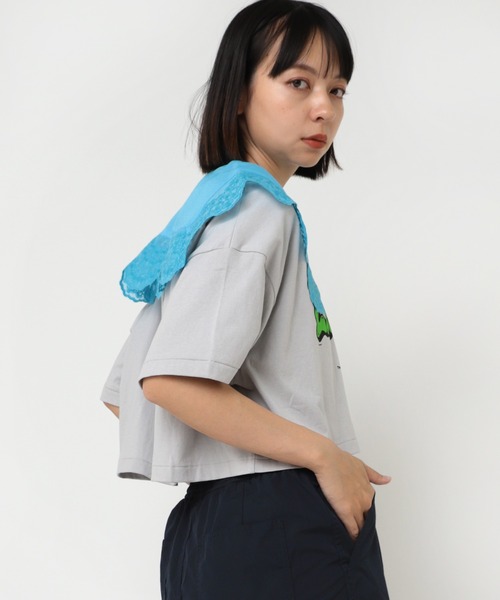 RNA(アールエヌエー)の「E4989 刺繍デタッチャブルカラー(ストール/ショール・レディース・レオパード/アクア/イエロー・FREE)」の20枚目の写真