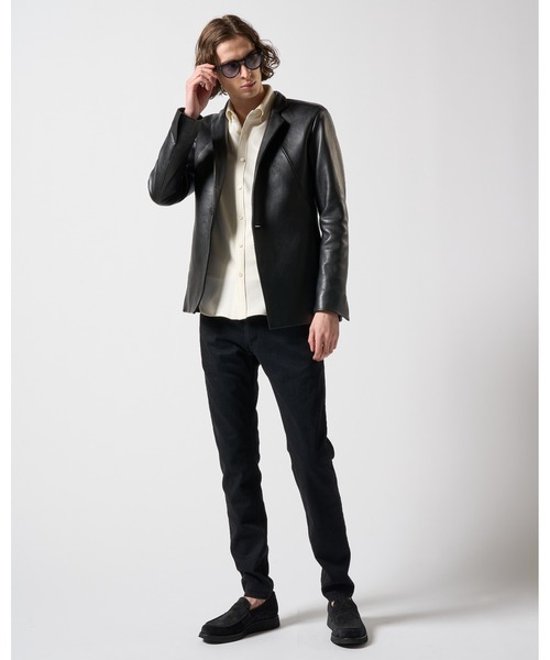 wjk（ダヴルジェイケイ）の「seam jacket（テーラードジャケット・メンズ・ブラック/チャコールグレー・SMALL/MEDIUM/LARGE/X-LARGE）」の14枚目の写真