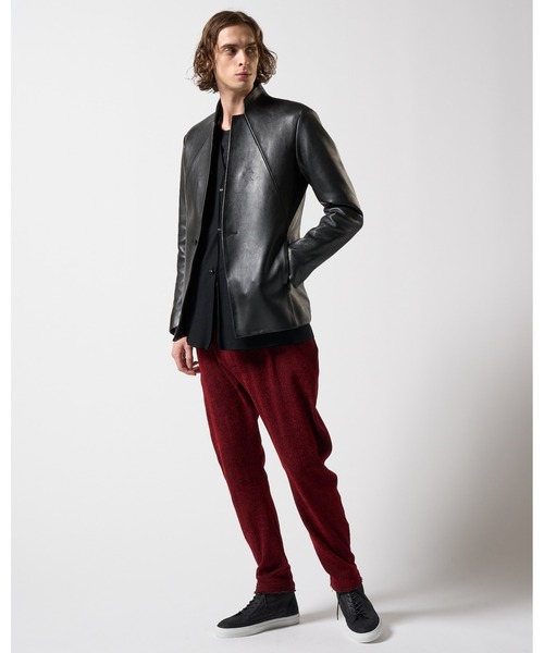 wjk（ダヴルジェイケイ）の「seam jacket（テーラードジャケット・メンズ・ブラック/チャコールグレー・SMALL/MEDIUM/LARGE/X-LARGE）」の15枚目の写真