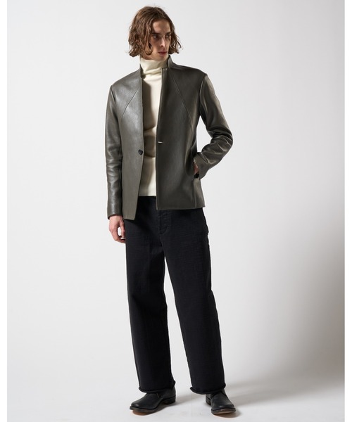 wjk（ダヴルジェイケイ）の「seam jacket（テーラードジャケット・メンズ・ブラック/チャコールグレー・SMALL/MEDIUM/LARGE/X-LARGE）」の16枚目の写真