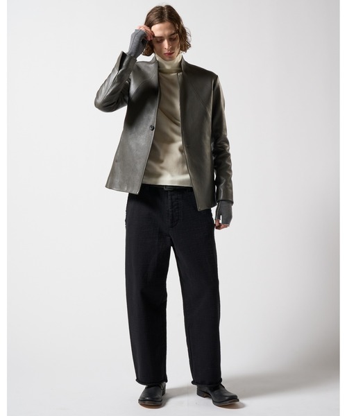 wjk（ダヴルジェイケイ）の「seam jacket（テーラードジャケット・メンズ・ブラック/チャコールグレー・SMALL/MEDIUM/LARGE/X-LARGE）」の17枚目の写真