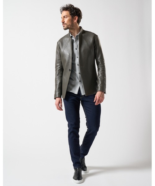 wjk（ダヴルジェイケイ）の「seam jacket（テーラードジャケット・メンズ・ブラック/チャコールグレー・SMALL/MEDIUM/LARGE/X-LARGE）」の18枚目の写真