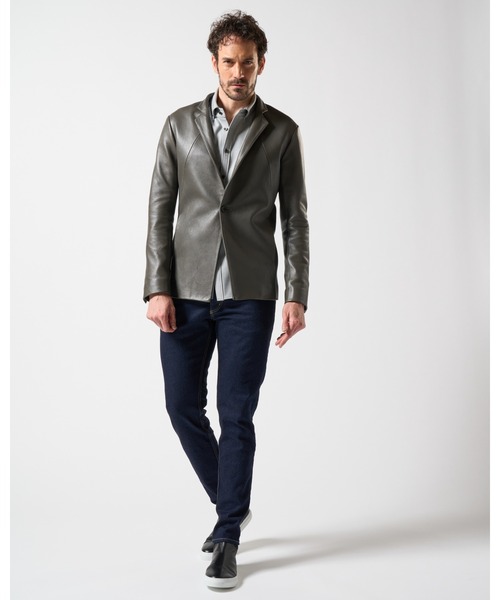 wjk（ダヴルジェイケイ）の「seam jacket（テーラードジャケット・メンズ・ブラック/チャコールグレー・SMALL/MEDIUM/LARGE/X-LARGE）」の19枚目の写真