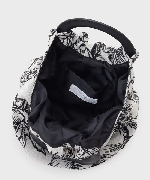 OPAQUE.CLIP（オペークドットクリップ）の「◆【大草直子さんコラボ】サークルハンドルジャカードBAG（ハンドバッグ・レディース・ホワイト系3/ブルー系・00）」の11枚目の写真