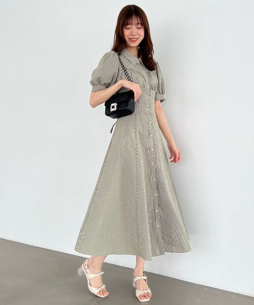 MAJESTIC LEGON（マジェスティックレゴン）の「ビジューキルティングポシェット（ショルダーバッグ・レディース・アイボリー/グレイッシュベージュ/ブラック・FREE）」の6枚目の写真