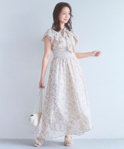 MAJESTIC LEGON（マジェスティックレゴン）の「ビジューキルティングポシェット（ショルダーバッグ・レディース・アイボリー/グレイッシュベージュ/ブラック・FREE）」の7枚目の写真