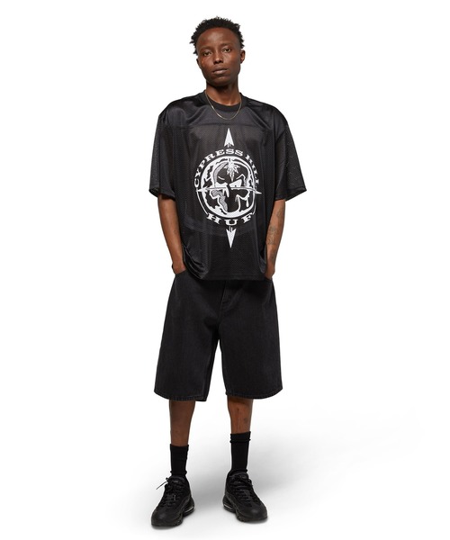 HUF（ハフ）の「HUF X CYPRESS HILL 420 COMPASS MESH JERSEY / HUF