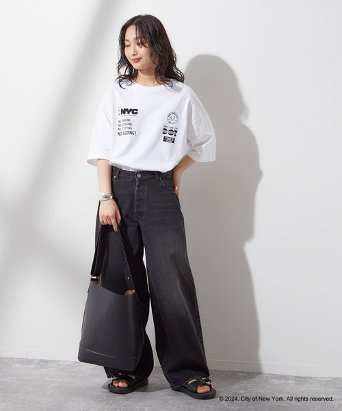GOOD ROCK SPEED（グッドロックスピード）の「【NYC×GOOD ROCK SPEED 】TEE：Tシャツ（Tシャツ/カットソー・レディース・ホワイト・FREE）」の2枚目の写真