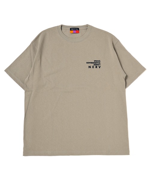 RADIO EVA(ラヂオエヴァ)の「RADIO EVA A130 NERV Embroidery T-Shirt(Tシャツ/カットソー・メンズ・チャコールグレー/グリーン/ベージュ/ブラック・LARGE/X-LARGE/MEDIUM)」の4枚目の写真