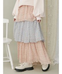 merry jenny | petit flowerティアードスカート(スカート)