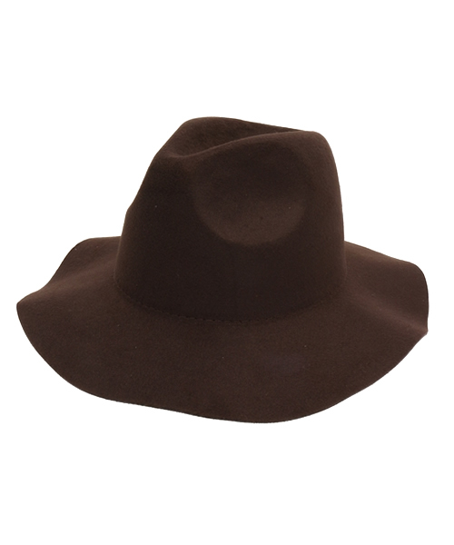 Discoat Parisien（ディスコートパリシアン）の「シンプル中折ハット（ハット・レディース・ブラック/ブラウン/ベージュ/ネイビー/ライトベージュ・ﾌﾘ-）」の3枚目の写真