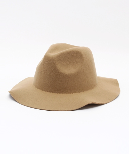 Discoat Parisien（ディスコートパリシアン）の「シンプル中折ハット（ハット・レディース・ブラック/ブラウン/ベージュ/ネイビー/ライトベージュ・ﾌﾘ-）」の5枚目の写真