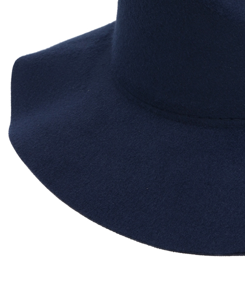 Discoat Parisien（ディスコートパリシアン）の「シンプル中折ハット（ハット・レディース・ブラック/ブラウン/ベージュ/ネイビー/ライトベージュ・ﾌﾘ-）」の8枚目の写真