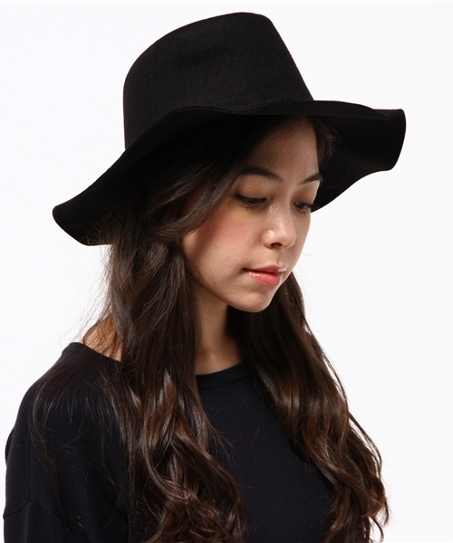 Discoat Parisien（ディスコートパリシアン）の「シンプル中折ハット（ハット・レディース・ブラック/ブラウン/ベージュ/ネイビー/ライトベージュ・ﾌﾘ-）」の12枚目の写真