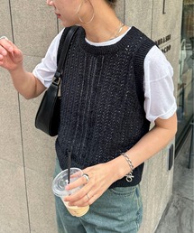 feepur | 【ハンドウォッシャブル】透かし編みノースリーブニット(ニット/セーター)