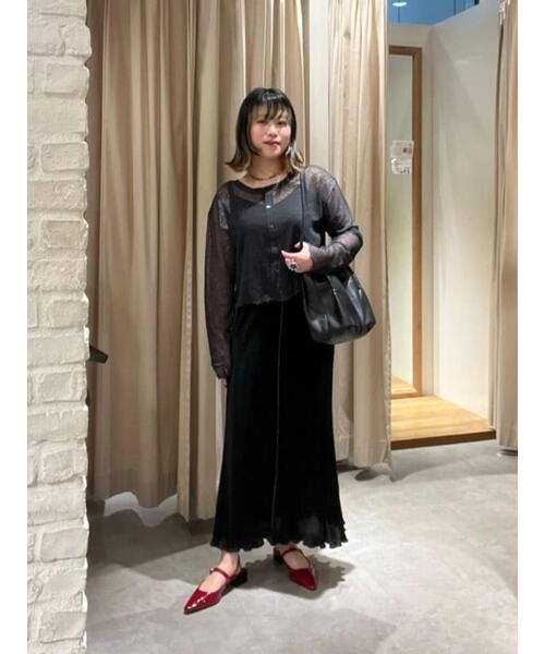 FREE'S MART（フリーズマート）の「◆前後2WAYシアーボーダーカットソーカーディガン（カーディガン/ボレロ・レディース・ホワイト系その他/グレー系その他/グリーン系その他・FREE）」の8枚目の写真