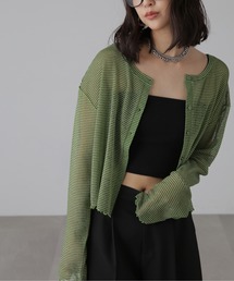 FREE'S MART | ◆前後2WAYシアーボーダーカットソーカーディガン(カーディガン/ボレロ)