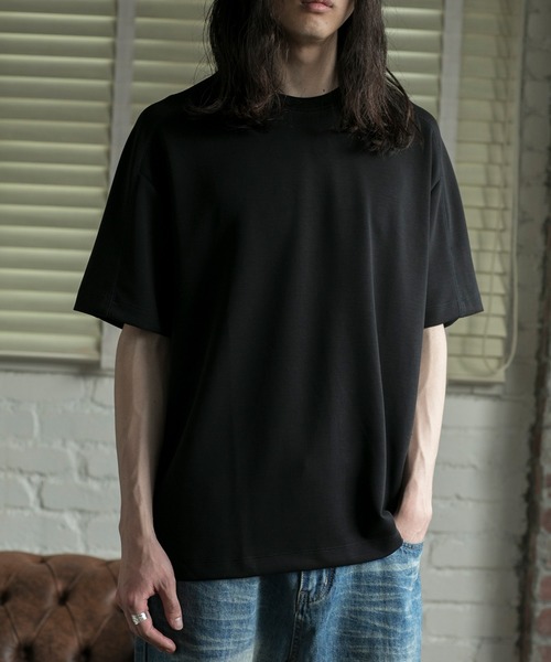 aimoha(アイモハ)の「【aimoha neo】QUALITY COTTON FRAYED EDGE LOOSE FIT TEE (SS)(Tシャツ/カットソー・メンズ・ホワイト/ブラック・SMALL/MEDIUM/LARGE)」の8枚目の写真