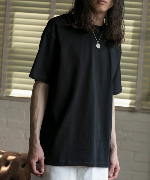 aimoha(アイモハ)の「【aimoha neo】QUALITY COTTON FRAYED EDGE LOOSE FIT TEE (SS)(Tシャツ/カットソー・メンズ・ホワイト/ブラック・SMALL/MEDIUM/LARGE)」の17枚目の写真