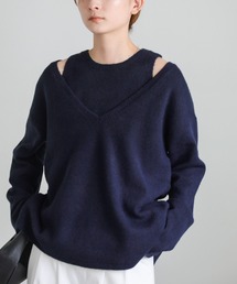 select MOCA | レイヤードVネックニットセット(ニット/セーター)