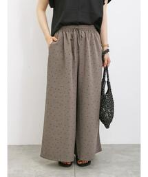 Samansa Mos2 blue | 【接触冷感】柄アソートガウチョパンツ(その他パンツ)