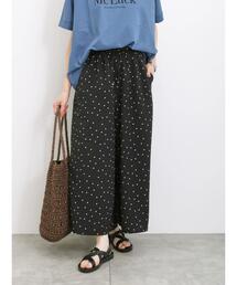 Samansa Mos2 blue | 【接触冷感】柄アソートガウチョパンツ(その他パンツ)