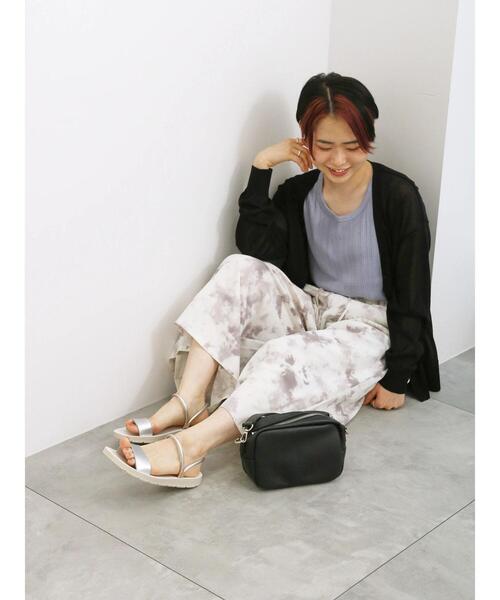 Samansa Mos2 blue（サマンサモスモスブルー）の「【接触冷感】柄アソートガウチョパンツ（その他パンツ・レディース・キナリ/ブラック/サックスブルー/チャコールグレー・F）」の17枚目の写真