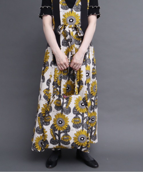 peu pres（プープレ）の「●ひまわりプリント トートバッグ（トートバッグ・レディース・ブラウン/イエロー・FREE）」の7枚目の写真