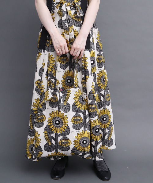 peu pres（プープレ）の「●ひまわりプリント トートバッグ（トートバッグ・レディース・ブラウン/イエロー・FREE）」の8枚目の写真