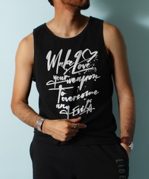 LIBERTY CITY（リバティシティ）の「【LIBERTY CITY/リバティーシティ】 [MAKE LOVE] ルーズ・タンクトップ（タンクトップ）」