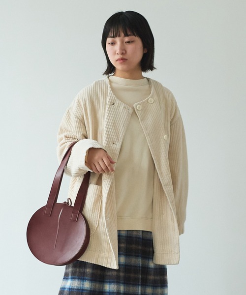 bulle de savon（ビュルデサボン）の「ランダムコール製品染め ブルゾン（ブルゾン・レディース・カーキ/キナリ/ブラック・FREE）」の4枚目の写真