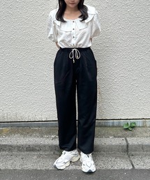 Cham. | ウエストリボンワイドパンツ(その他パンツ)