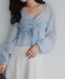 fupel | シャーリングキャミボレロセット(シャツ/ブラウス)