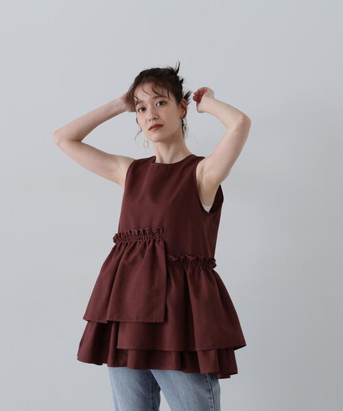 「N.（N. Natural Beauty Basic）」 ノースリーブブラウス MEDIUM ベージュ レディース N.Natural Beauty Basic 「N.（N. Natural Basic